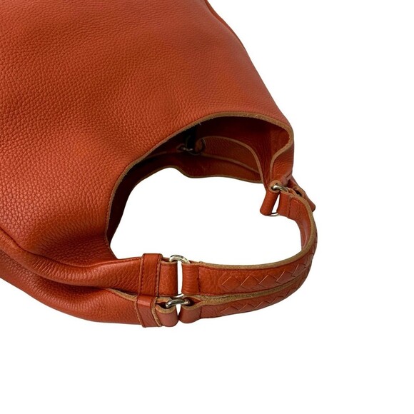 BOTTEGA VENETA Orange Leather Intrecciato Tote Bag - Picture 4 of 10